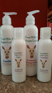 Goat's Milk Lotion Bottles